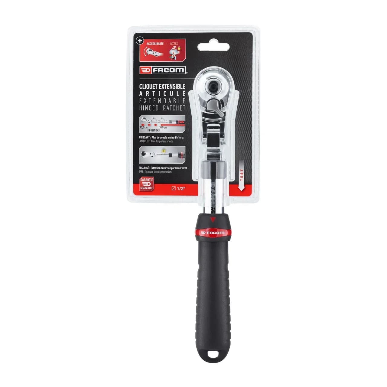 FACOM PB 1/2'' EXTENDABLE SQUARE DRIVE WITH XZN TIP SXL.171PB