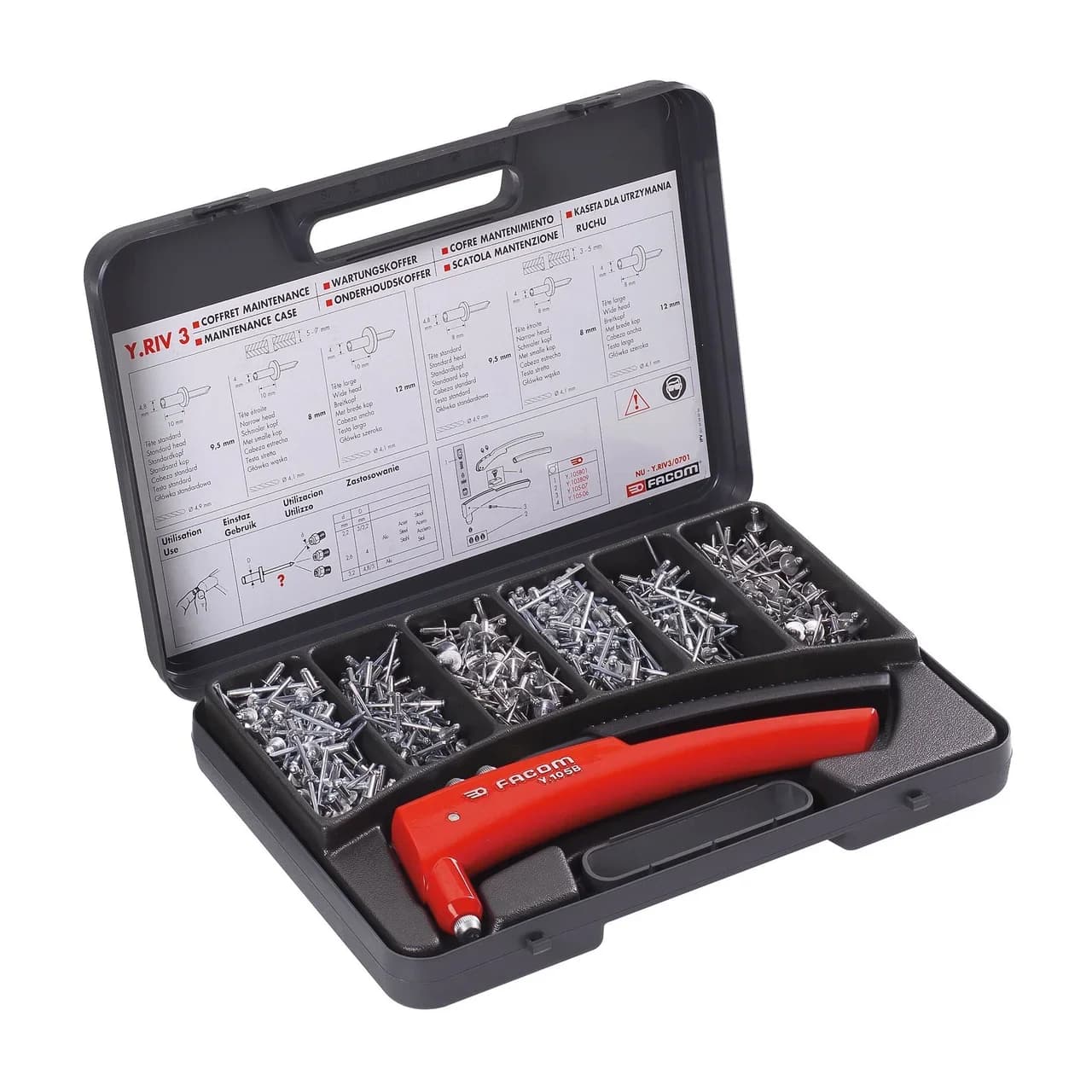 Set Pince Rivettatrice FACOM Y.RIV3