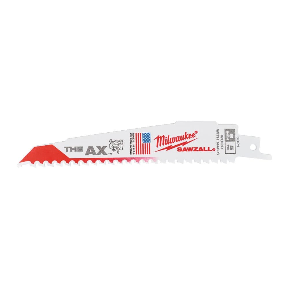Milwaukee 48005021 Sawzall Blade Set 150x5mm, 5 Pieces