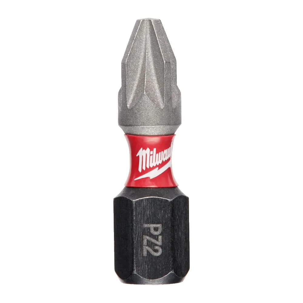 Milwaukee Shockwave Impact Duty Pozi Screwdriver Bits PZ2 25mm (2-Piece Set)