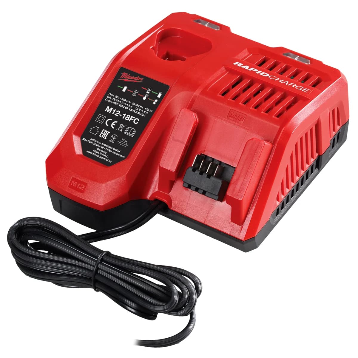 Milwaukee M12-M18 Dual Bay Sequential Battery Charger 4932451079