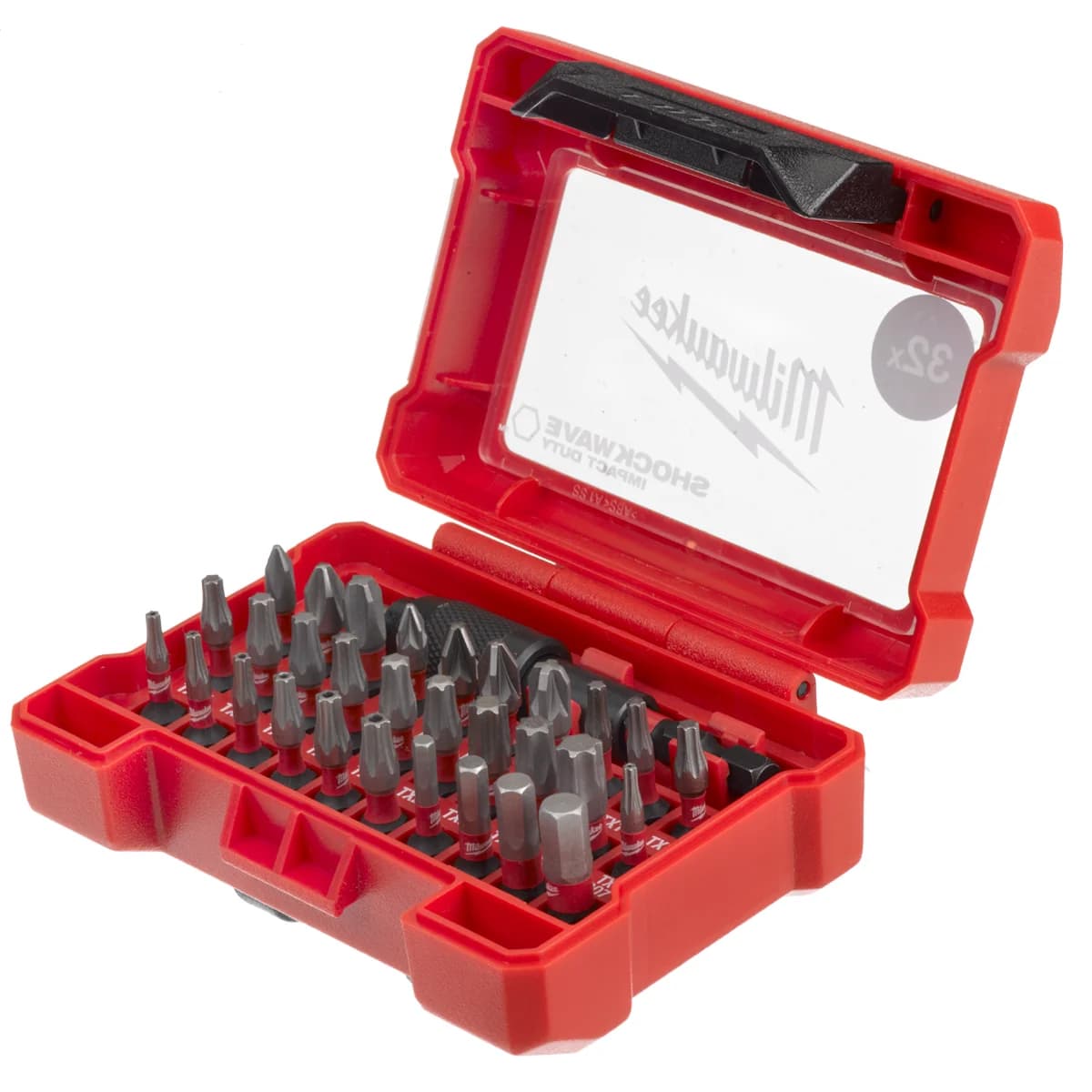 Milwaukee Shockwave Impact Duty Screwdriver Bit and Holder Set, 32 Pieces (4932464240)