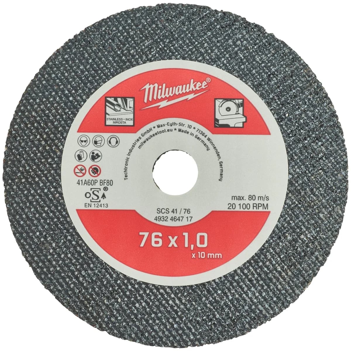 ΔΙΣΚΟΣ ΚΟΠΗΣ INOX 76MM 4932464717