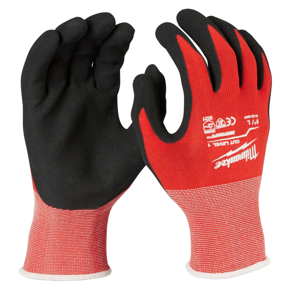 Milwaukee AntiCut Level A Cut-Resistant Nitrile-Coated Gloves, Size L (9)