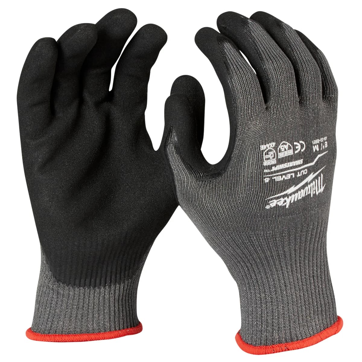 Milwaukee AntiCut Level 5 Cut-Resistant Nitrile-Coated Gloves, Size L (4932471425)