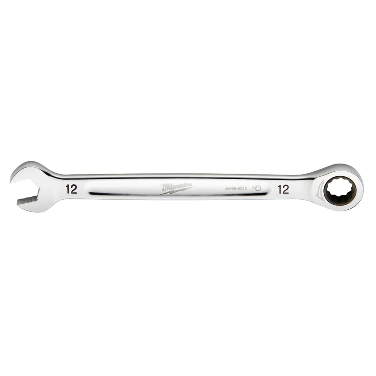 Milwaukee 12mm Combination Ratcheting Wrench, 144-Tooth, MAX BITE™