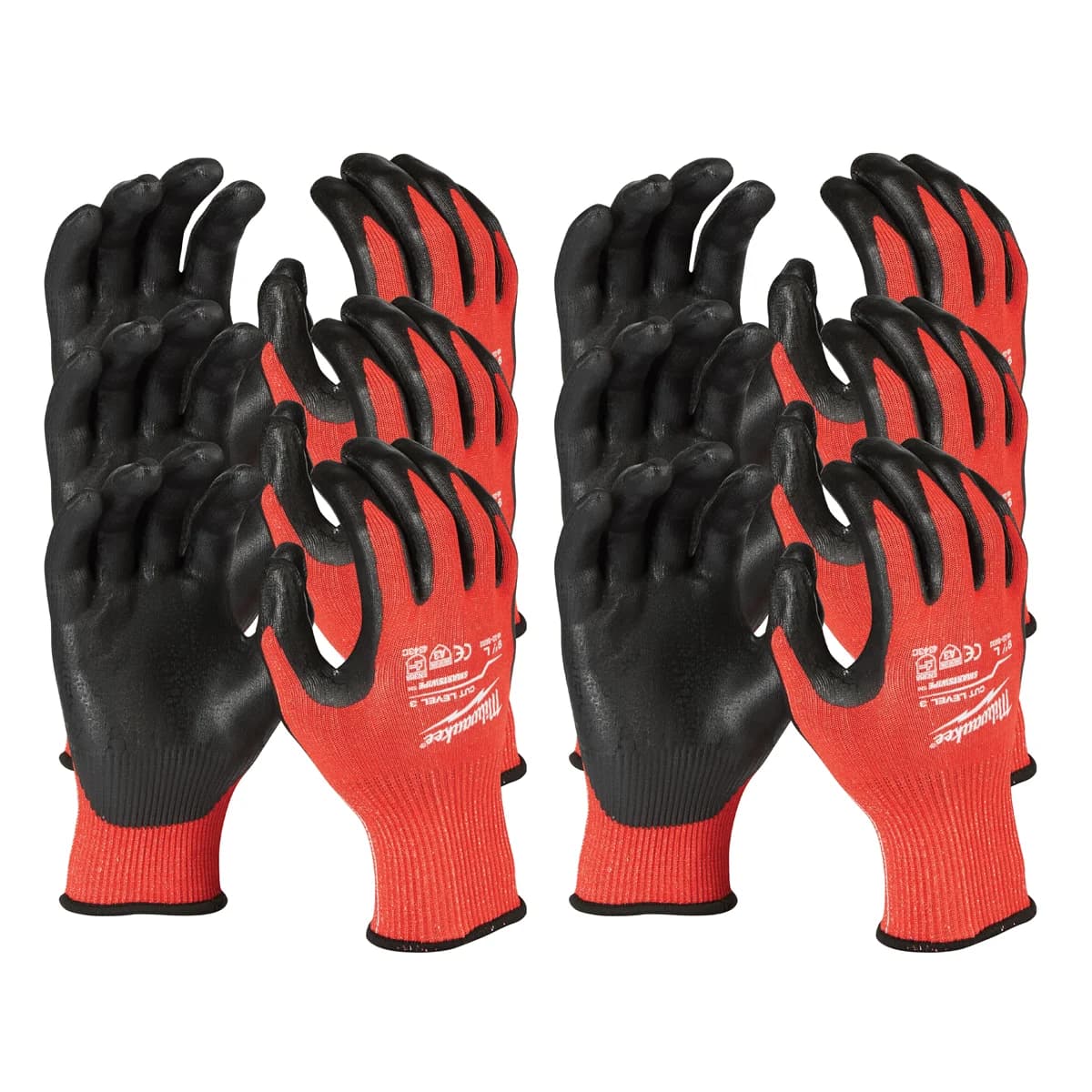 Milwaukee ANTICUT Level C Cut-Resistant Nitrile Gloves, XL, Pack of 12 (4932471620)