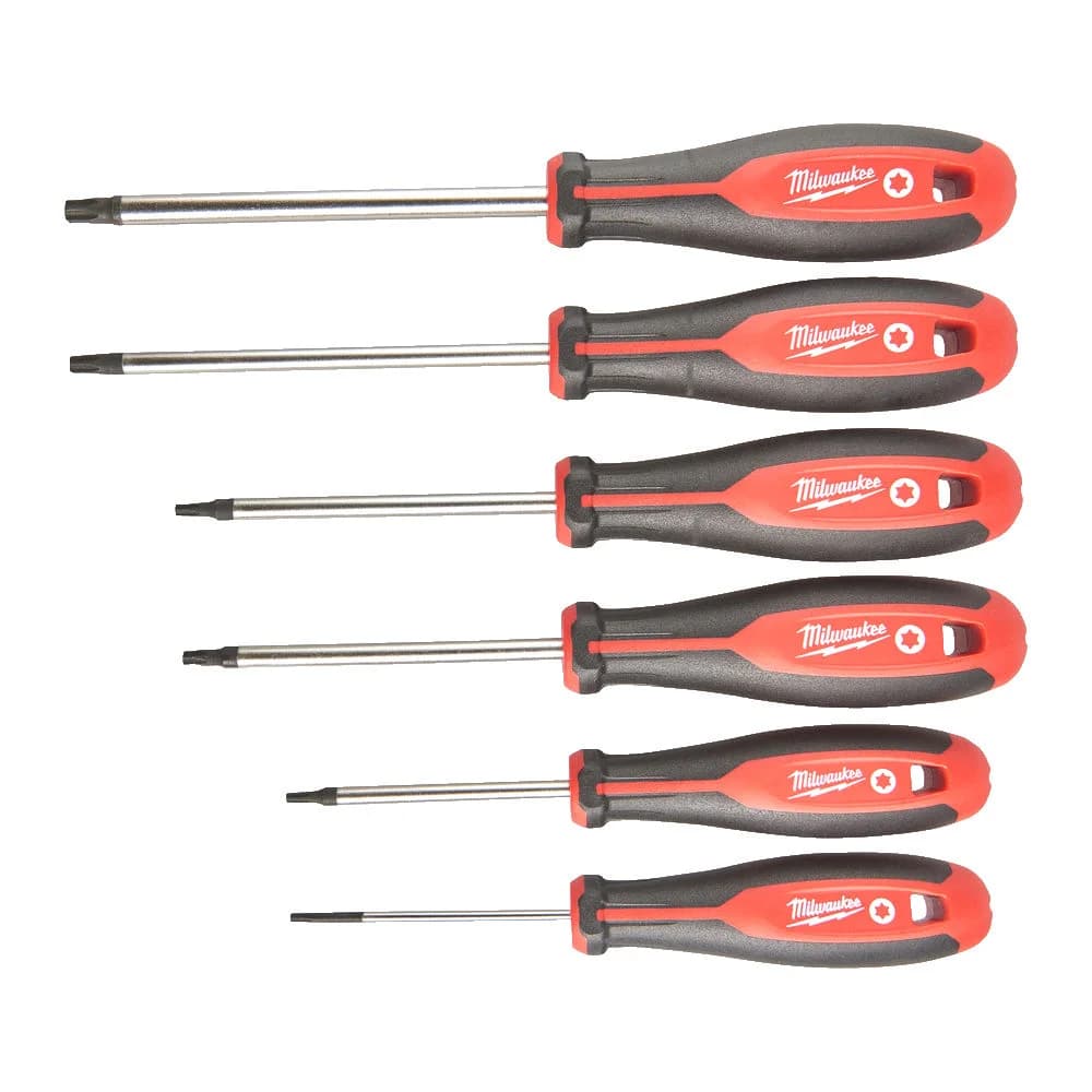 Milwaukee Torx Screwdriver Set, 6 Pieces (T10-T40)
