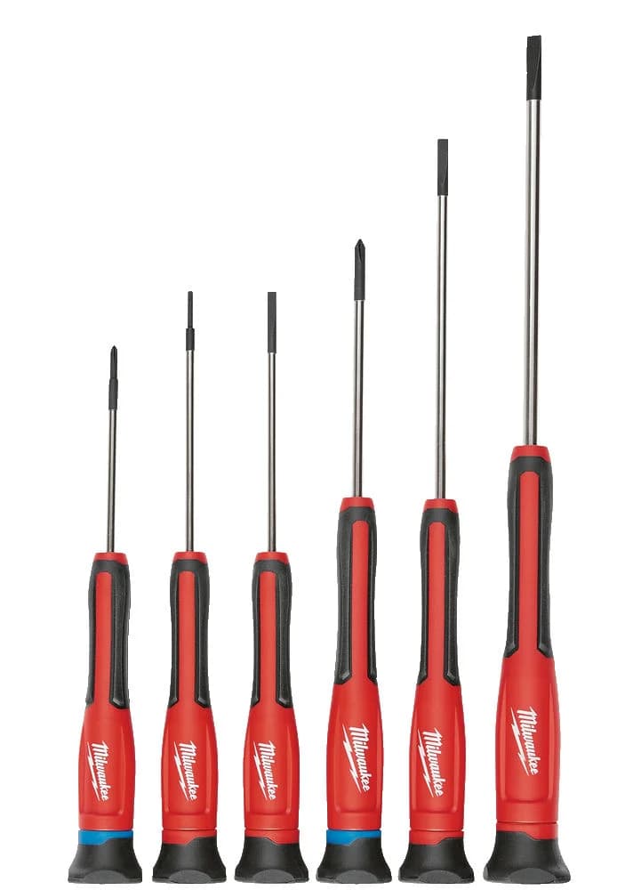 Milwaukee 6-Piece Screwdriver Set, Phillips and Slotted, 4932471869