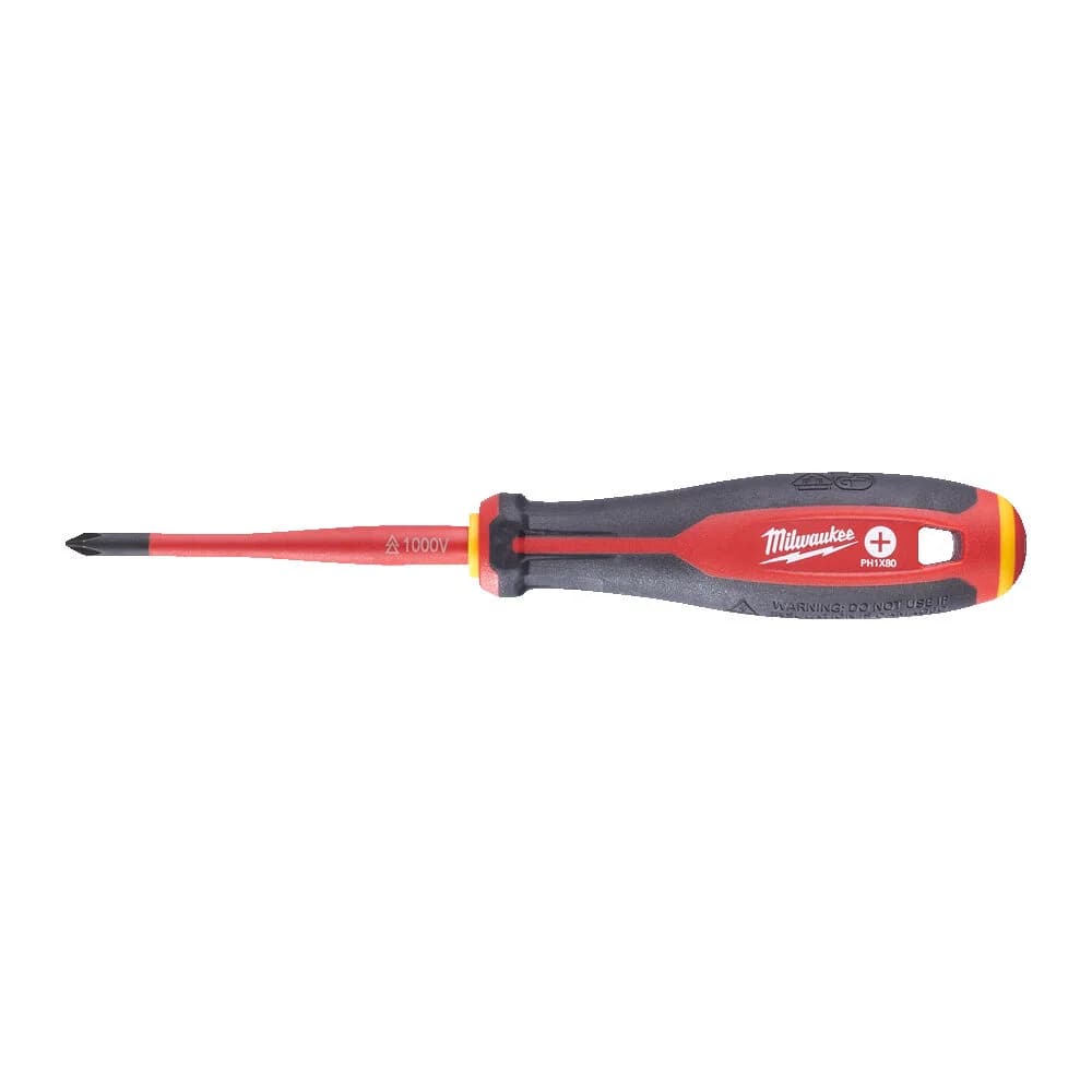 Milwaukee VDE Tri-Lobe Screwdriver PH1 x 80 mm