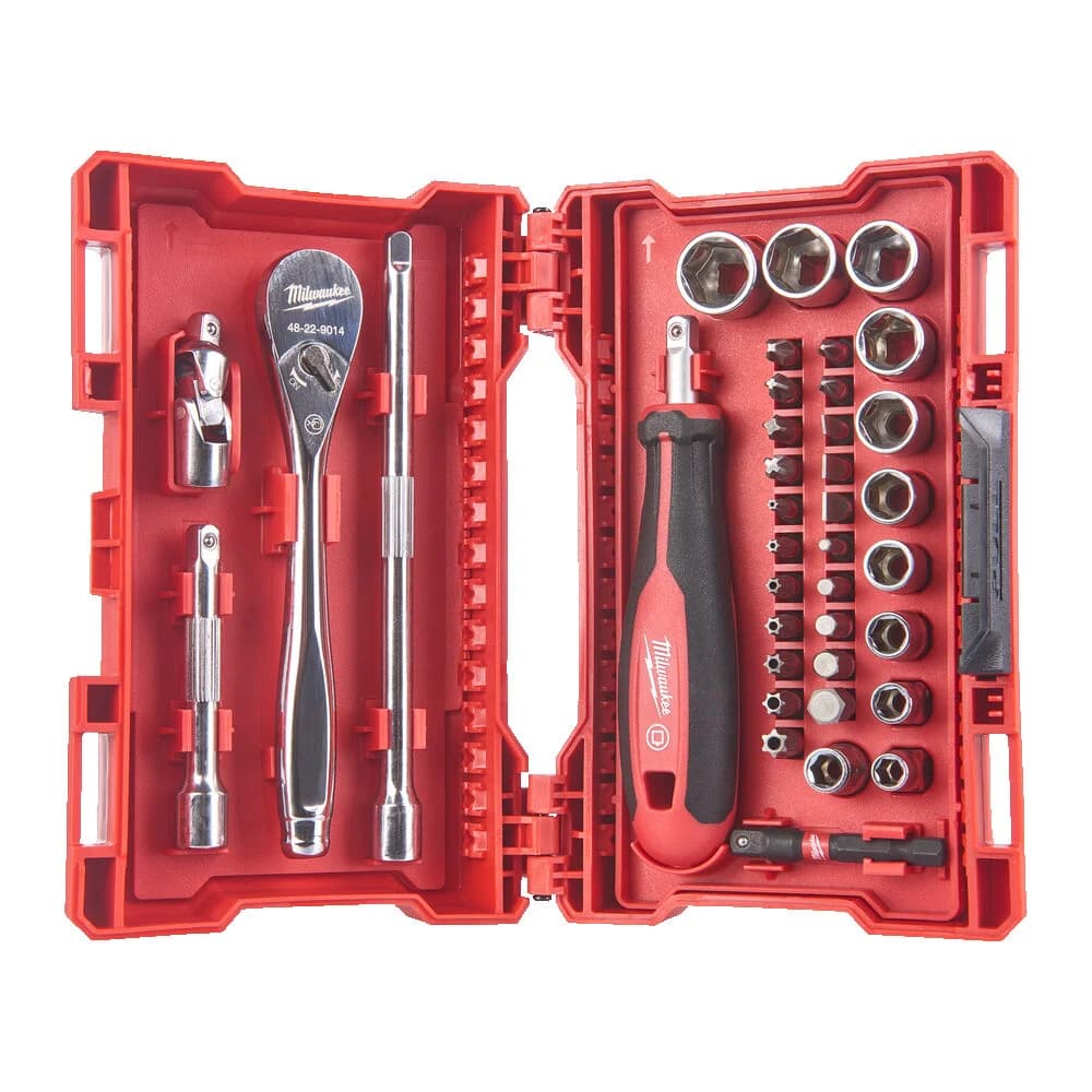 Set di chiavi a bussola 1/4" 38 pezzi metrico 4932479096