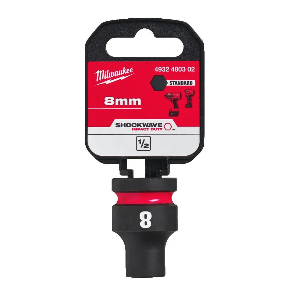 Milwaukee SHOCKWAVE Impact Duty Socket 1/2" Drive, 8mm