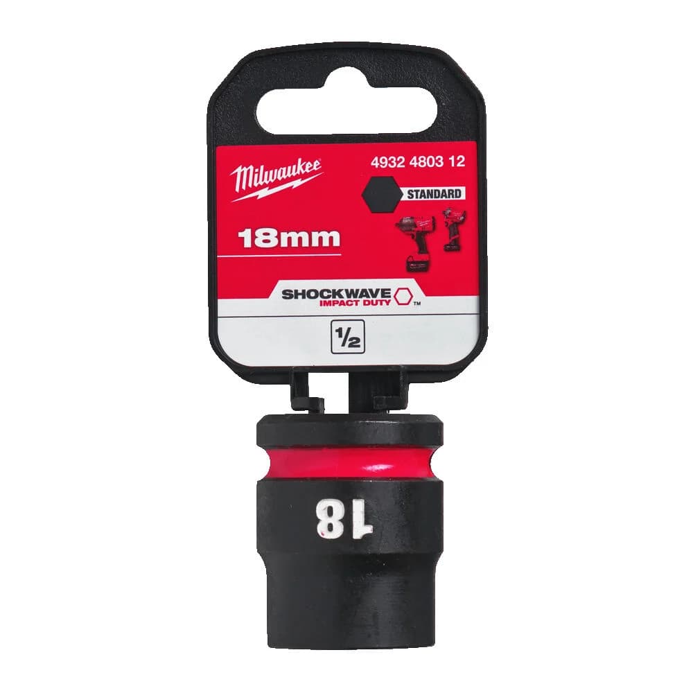 Milwaukee Shockwave Impact Duty 1/2\" Drive 18mm Socket