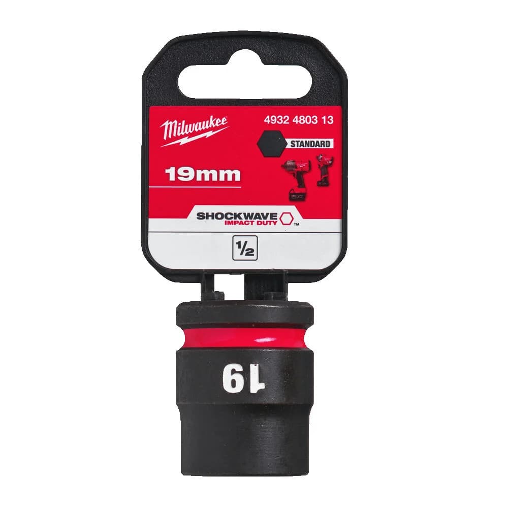 Milwaukee Shockwave Impact Duty 1/2\" Drive 19mm Socket