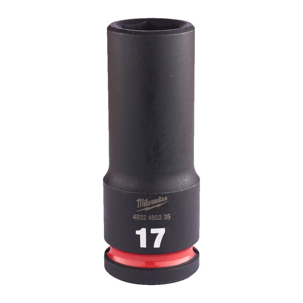 Milwaukee SHOCKWAVE Impact Duty Long Socket 1/2\" Drive 17mm
