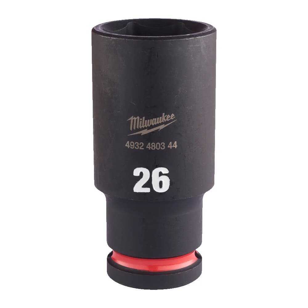 Milwaukee SHOCKWAVE Impact Duty Long Socket 1/2" Drive 26mm