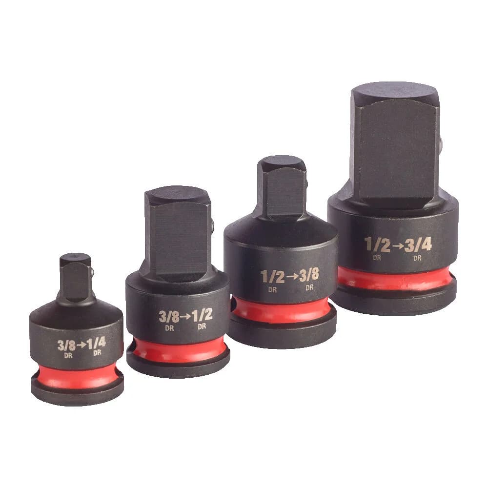 Milwaukee SHOCKWAVE Impact Duty Socket Adapter Set, 4 Pieces (4932480356)
