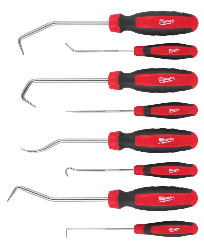 Set di ganci 8 pezzi Milwaukee 4932480569 per attrezzi e accessori