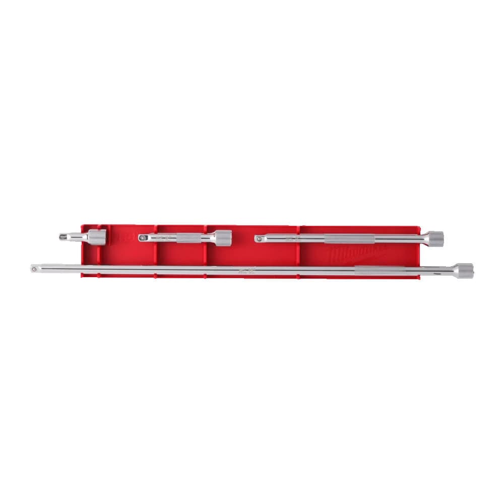 1/4" Drive Square Bit Extensions Set 4-Piece 4932480637 with Chrome Vanadium Steel Construction