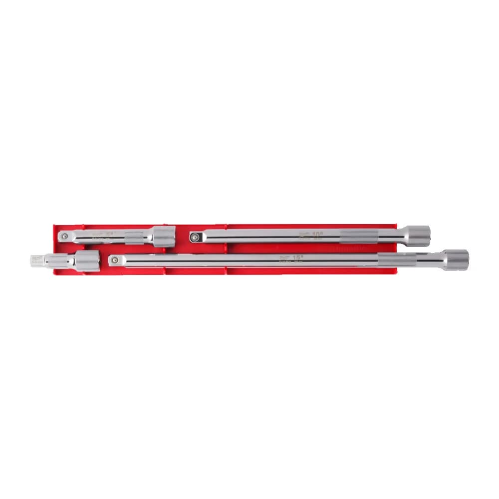 1/2" Square Drive Socket Extensions Set 4-Piece 4932480639 with Chrome Vanadium Steel Construction