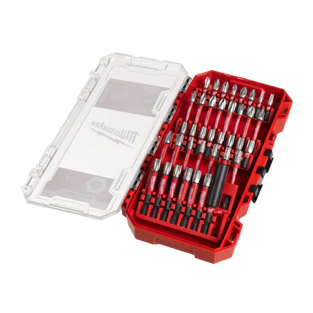 Milwaukee Shockwave Impact Duty Screwdriver Bit Set, 38 Pieces with Magnetic Holder