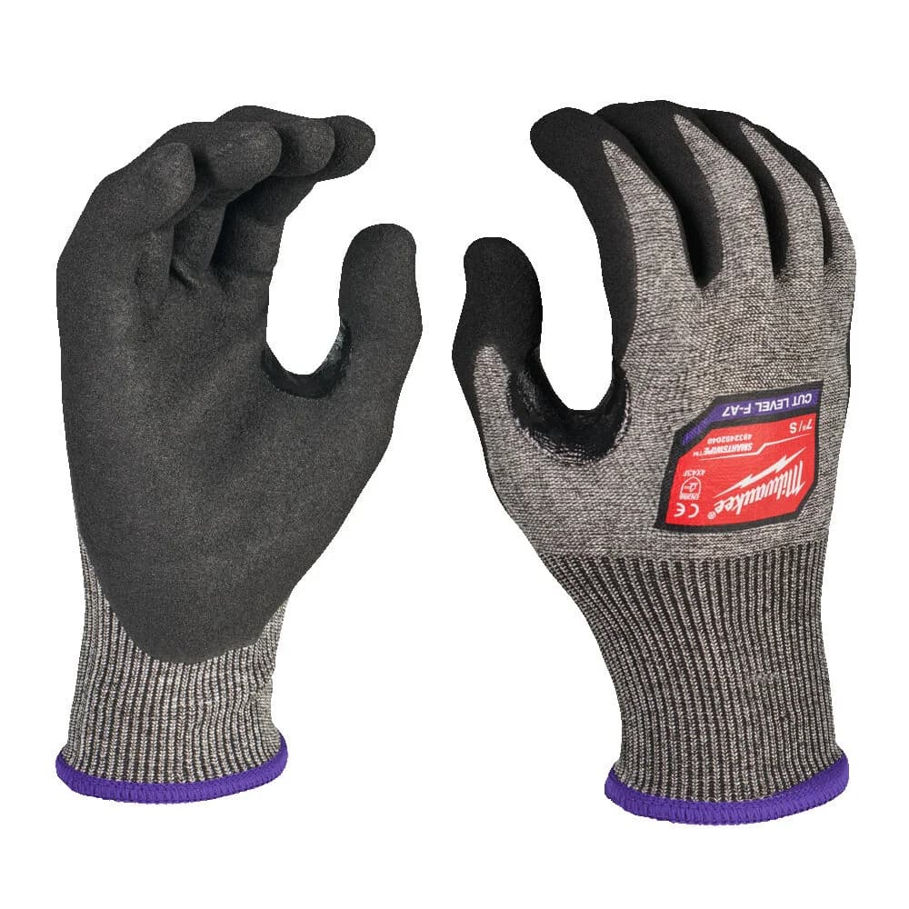 Milwaukee ANTICUT Level F Cut-Resistant Gloves, Size 10/XL, Nitrile-Coated, EN388 4X43F