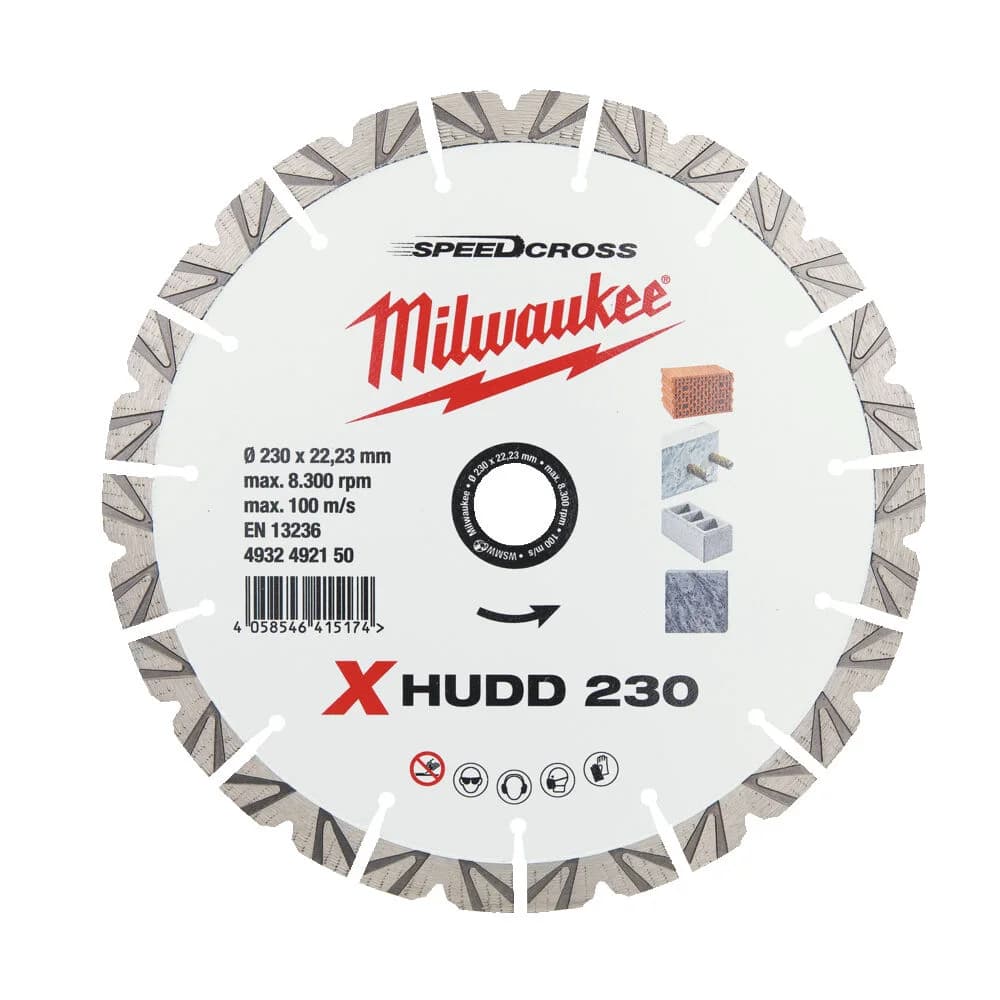 Milwaukee XHUDD 230mm Diamond Cutting Disc for Angle Grinders