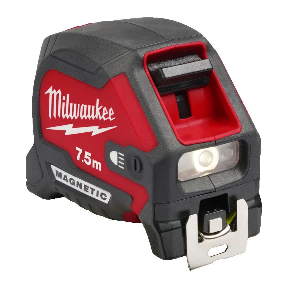 Nastro metrico magnetico con illuminazione LED Milwaukee 7.5m 4932492469