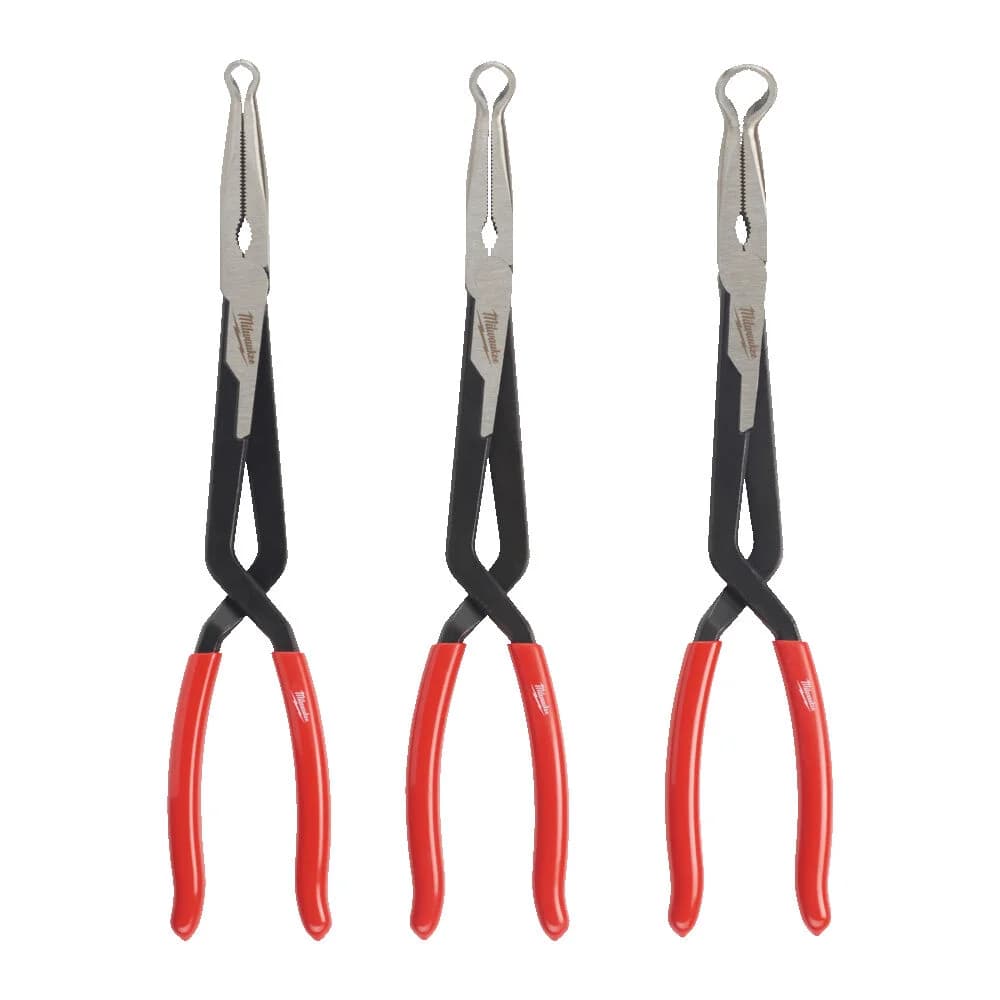 Milwaukee 3-Piece Long Nose Spark Plug Pliers Set 4932492503