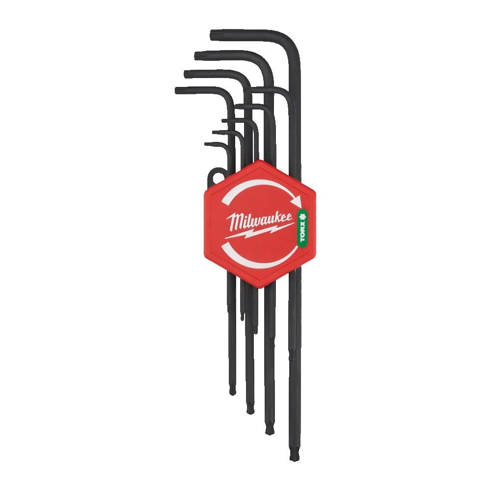 Milwaukee 9-Piece Long Torx Key Set (T8-T40) with Patented Case