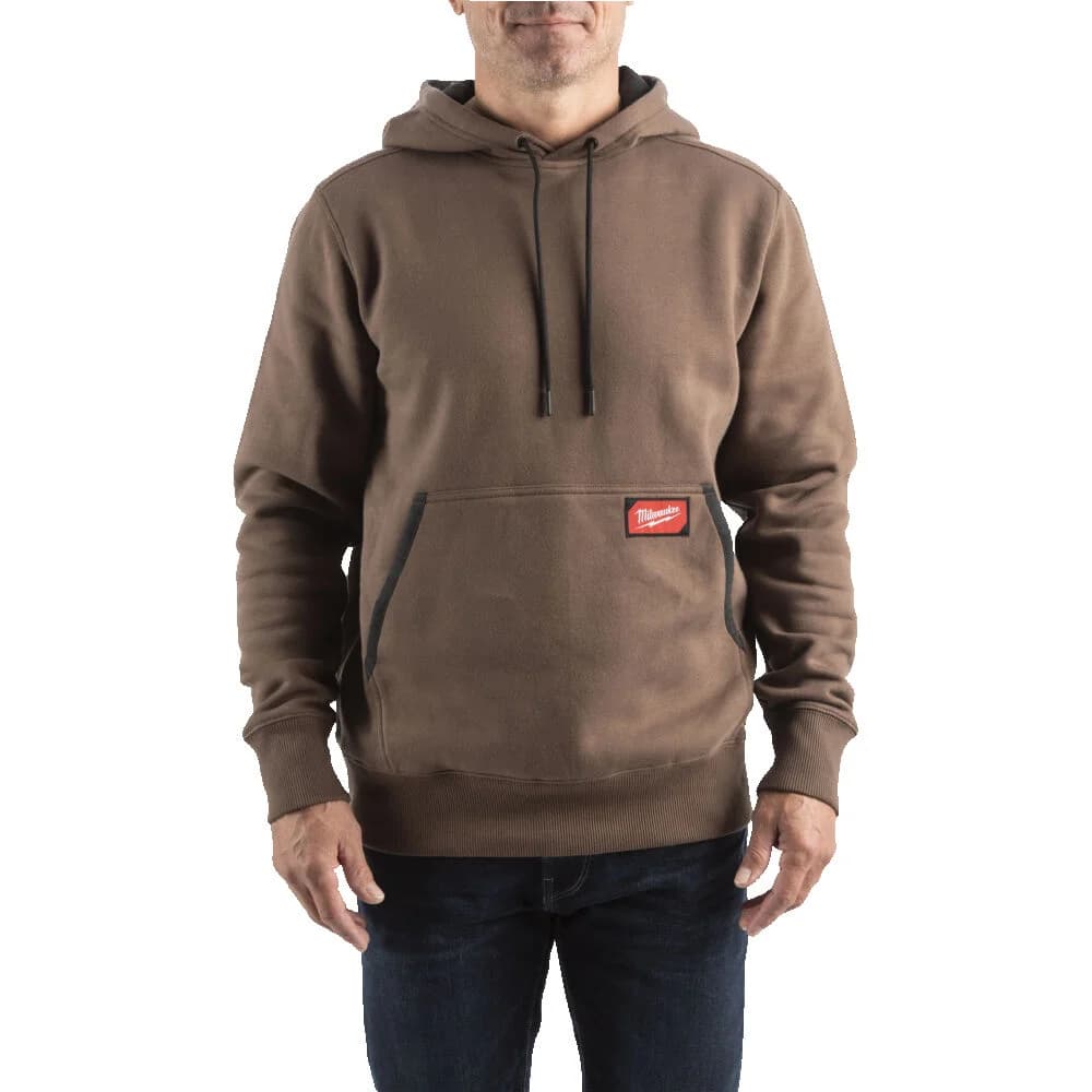 Milwaukee Heavyweight Hooded Sweatshirt XXL Brown (4932493135)