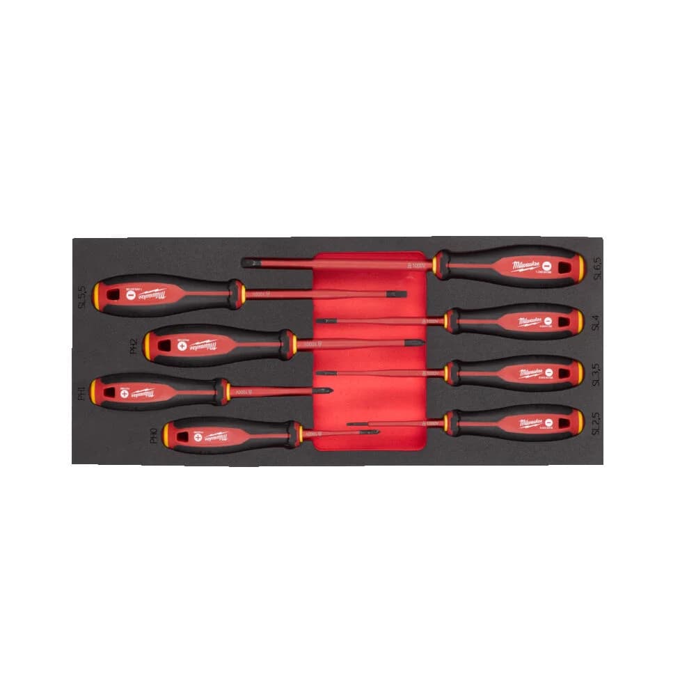 Milwaukee 8-Piece VDE Insulated Tri-Lobe Screwdriver Insert Set