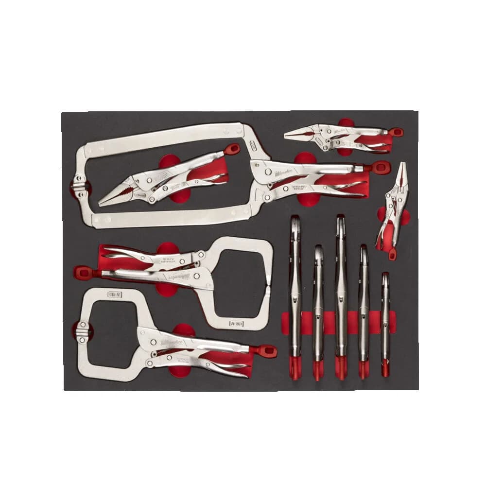 Milwaukee 11-Piece TORQUE LOCK™ Clamp Set with Foam Insert (4932493251)