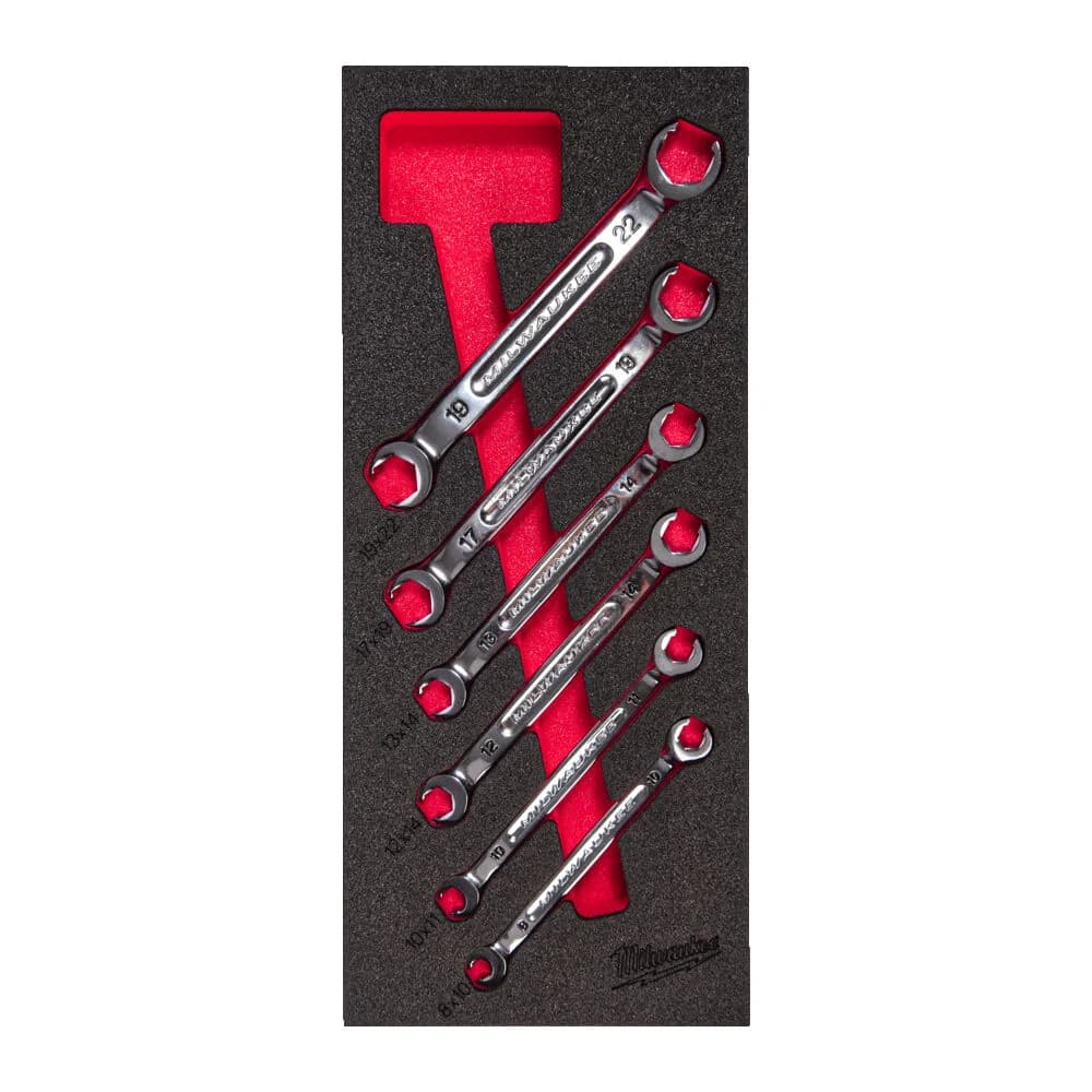 Milwaukee 4932493628 Foam Insert for Double Open-Ended Wrench Set, 6 Pieces