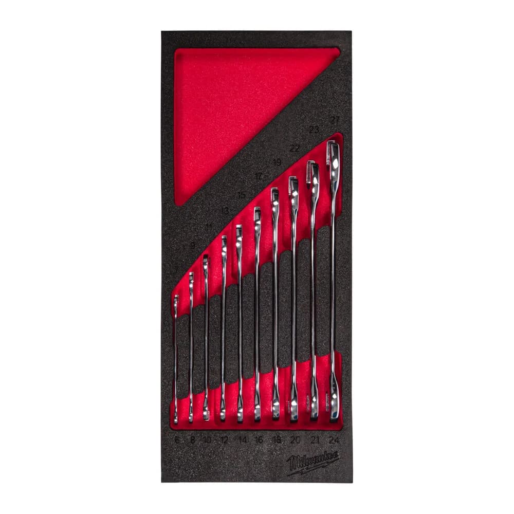 Milwaukee 10-Piece Foam Inlay German Wrench Set 4932493629
