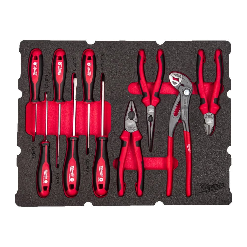 Milwaukee 10-Piece Screwdriver & Pliers Tool Set (4932493638)