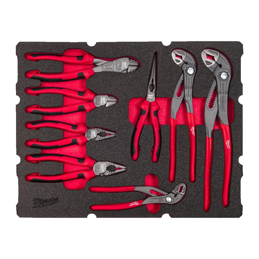 PACKOUT Foam Insert Set for Pliers, 8 Pieces, Milwaukee