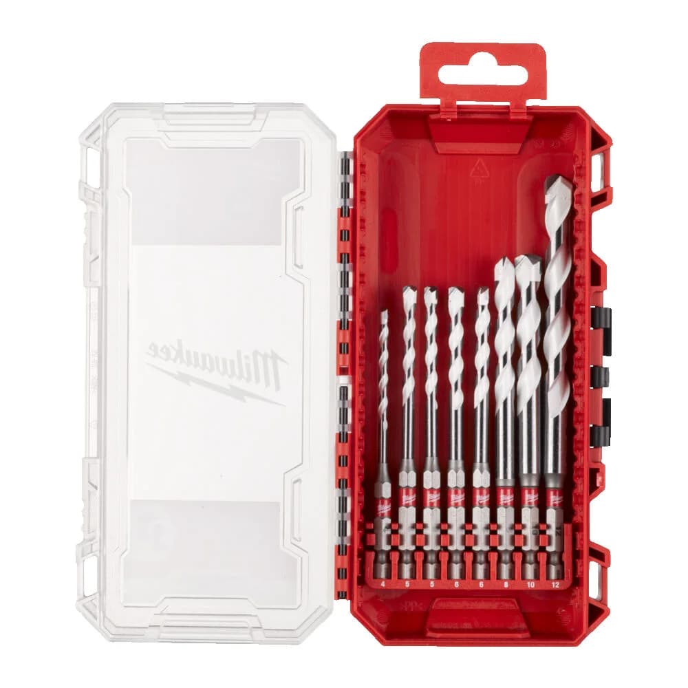 Milwaukee 8-Piece TCT Multi-Material Drill Bit Set, 2nd Generation, PACKOUT