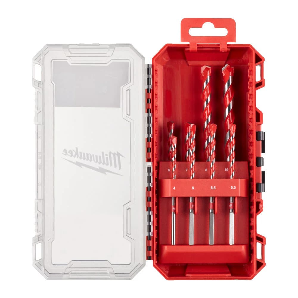 Milwaukee Diamond Core Drill Bit Set for Concrete and Granite, 8 Pieces (4932493882)