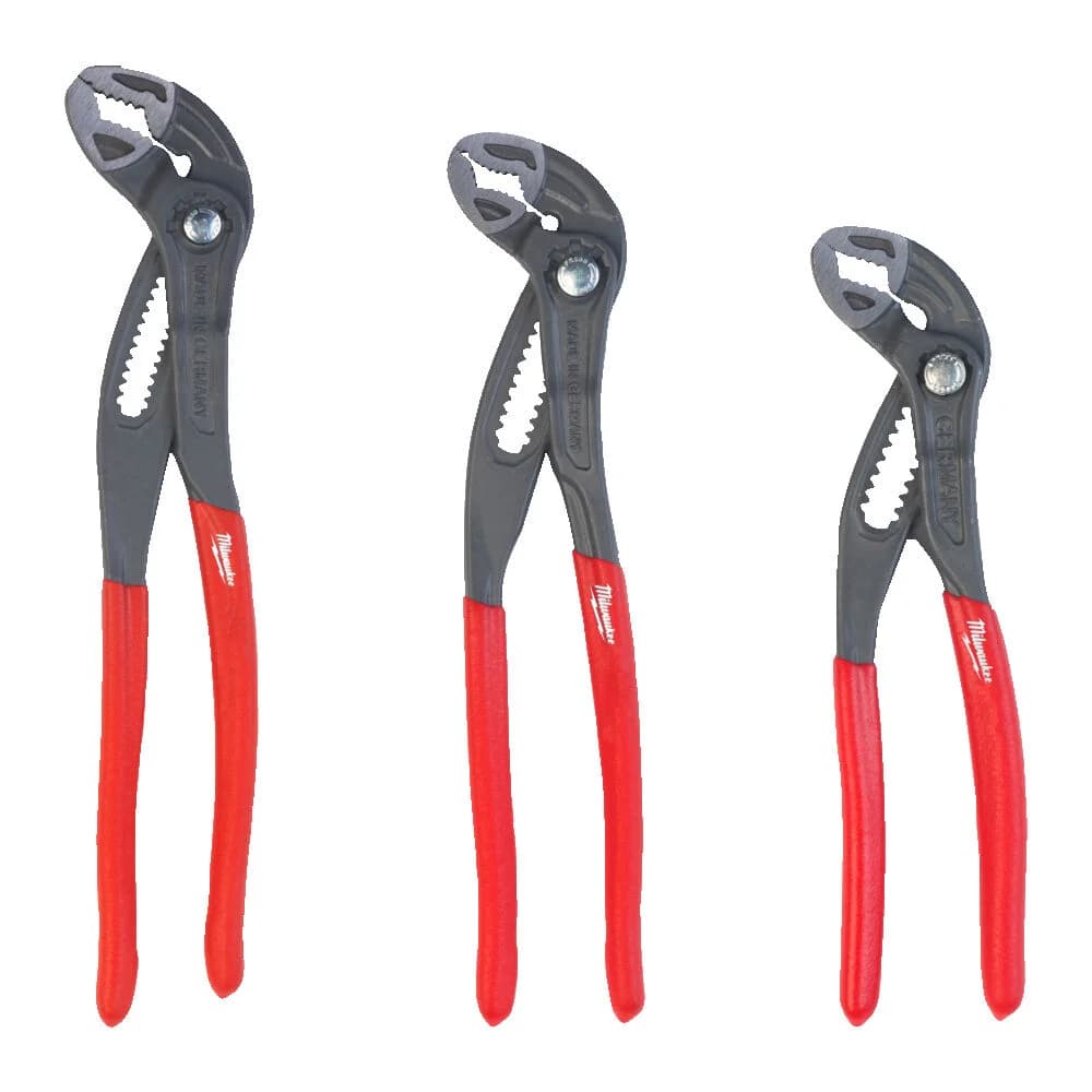 Milwaukee 3-Piece Adjustable Water Pump Pliers Set 4932498543
