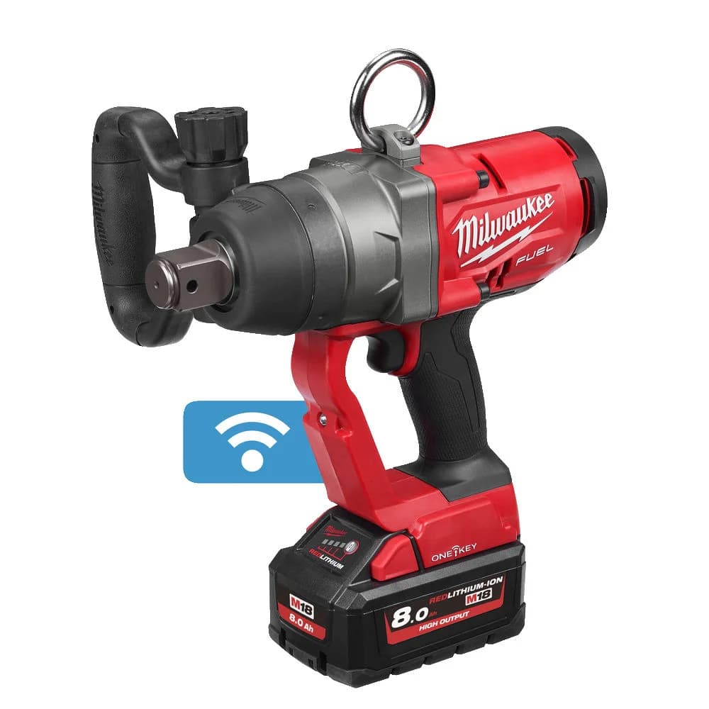 Milwaukee M18 FUEL 1" High Torque Impact Wrench Kit with 2 x 8.0Ah Batteries