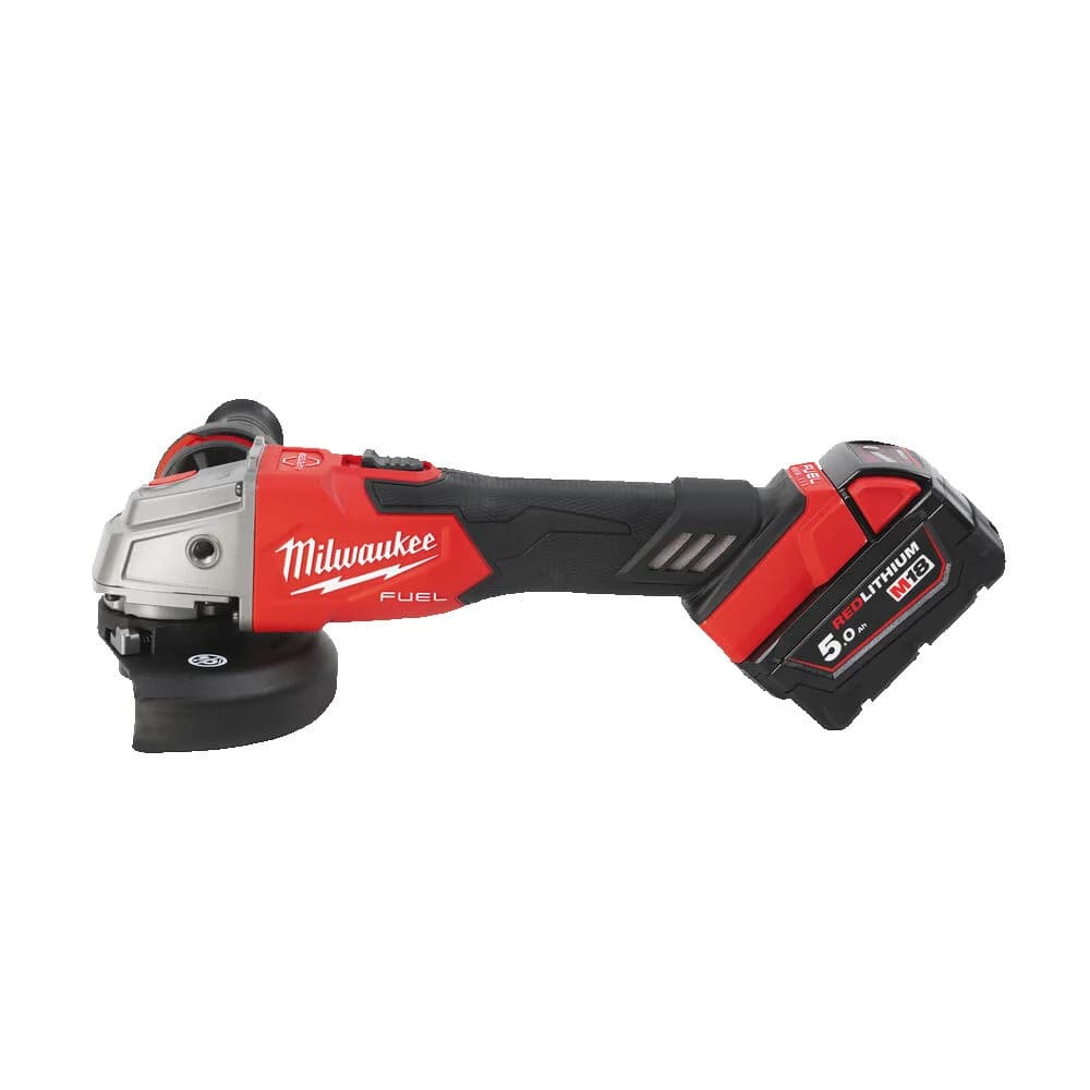 MILWAUKEE M18 FSAG125XB-502X Cordless Angle Grinder 125mm with 2x5.0Ah Batteries
