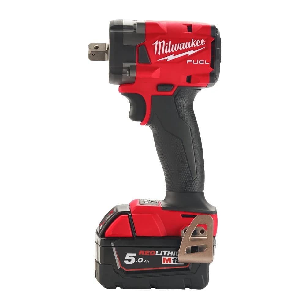 M18 FUEL 1/2\" Compact Impact Wrench with Friction Ring, 339 Nm, Kit with 2 Batteries
