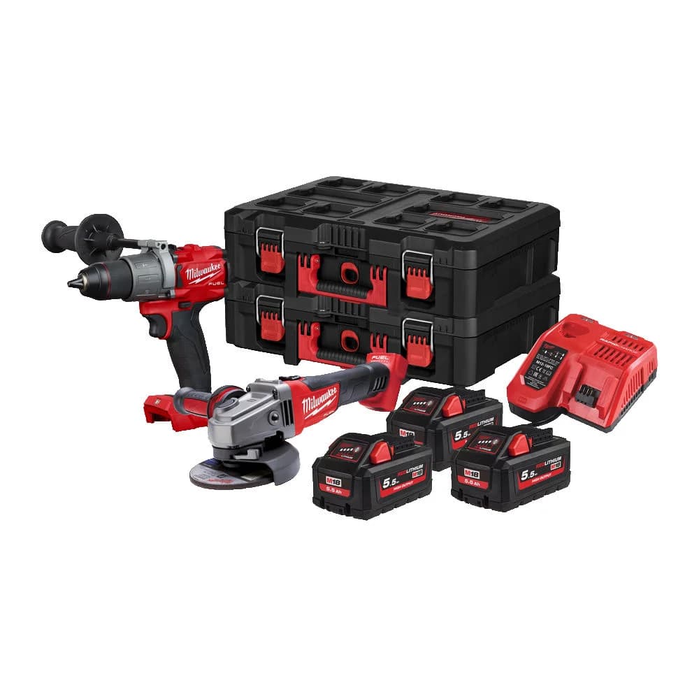 Set di strumenti Milwaukee M18 FPP2D2-553P FUEL Brushless 4933478827