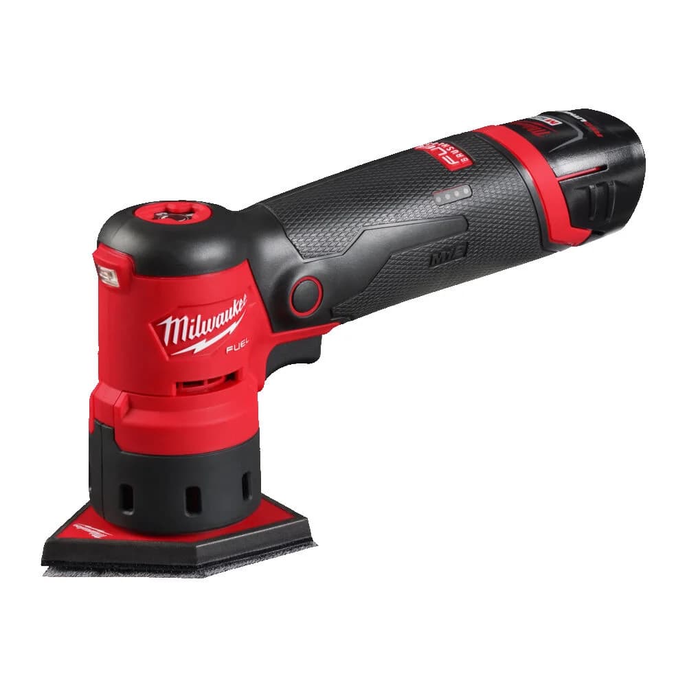 M12 FDSS-422X Delta Sander Kit with M12 B4 and M12 B2 Batteries, C12 C Charger, HD Box