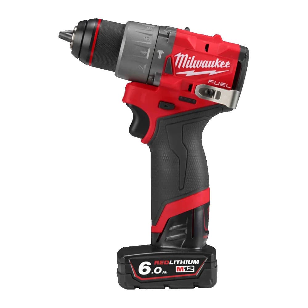 M12 FPD2-602X FUEL 12V Cordless Brushless Impact Drill/Driver Kit with 2x 6.0Ah Batteries