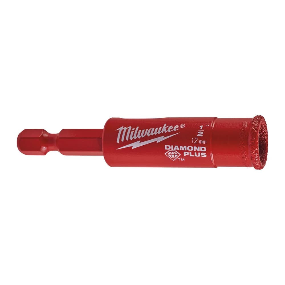 Milwaukee Diamond Plus™ Core Drill Bit 1/4\" Hex, 12 mm (49560511)